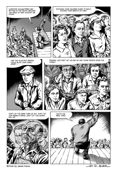 On the Ropes graphic novel page